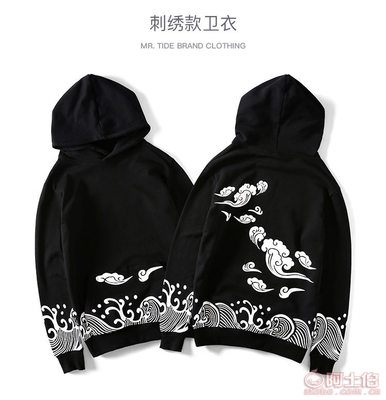 國潮新勢力 祥云印花嘻哈衛衣，定義秋日街頭風尚